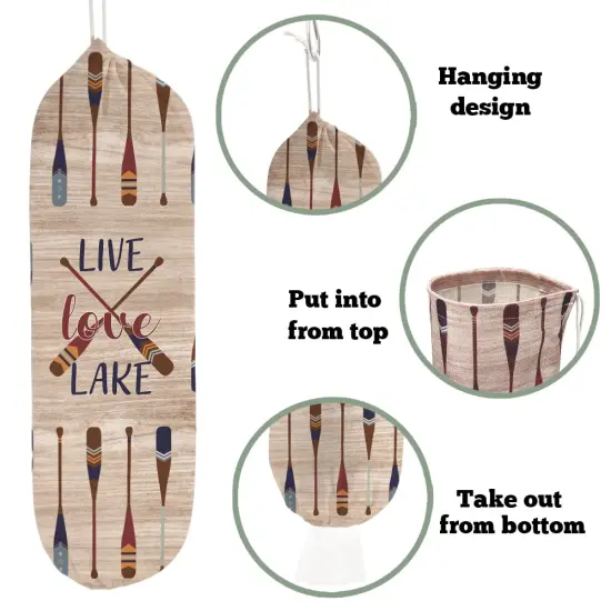 2 Pieces Lake House Decor Plastic Grocery Store Bag Holder DispenserKitchen Grocery Bag Storage and Organization, Kitchen Decor, Lake House Decor for the Home {6}