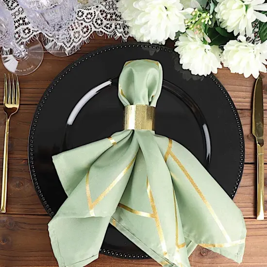 20" Design Polyester Dinner Table Napkins Sage green {1}