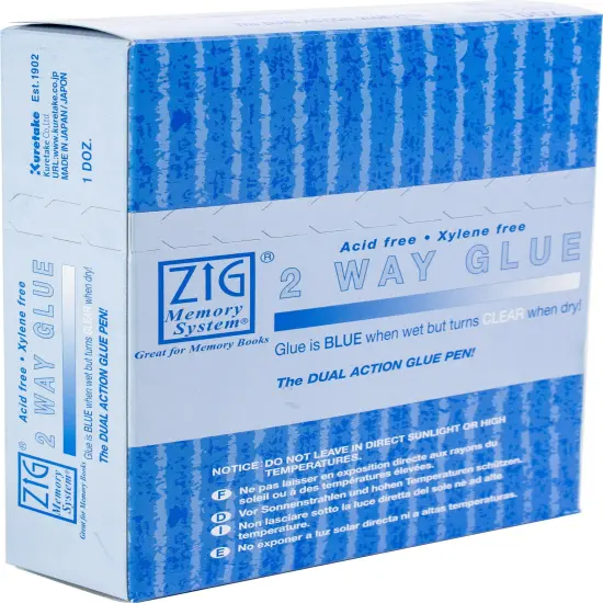 Zig 2-Way Glue Pen 12/Pkg-Fine Tip {2}