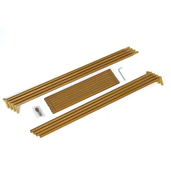 2 pcs 48-Inch tall Gold Matte Metal Geometric Stands Flower Vase Holders {3}