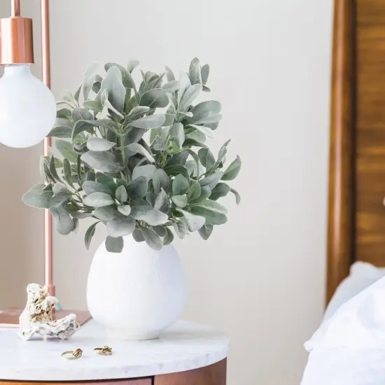 29" Real Touch Lamb Ear Stems - 6-Pack, Artificial Silk Foliage, Home Decor - Perfect for Bouquets, Centerpieces - Year-Round Greenery, Floral Home by Artificial Flowers {5}