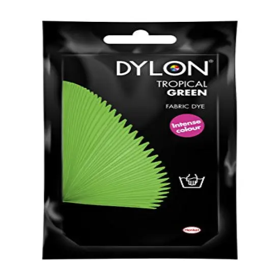 Hand Fabric Dye Sachet for Clothes & Soft Furnishings, 50g – Tropical Green {2}