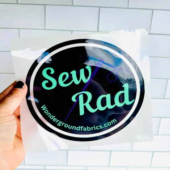 Sew Rad DTF Transfer (Iron on Transfer) {1}
