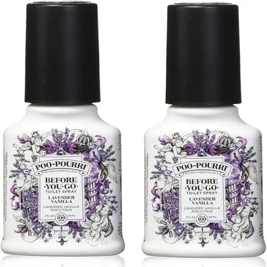 PooPourri&reg;- Before You Go Spray, Lavender Vanilla, 2 Count of 2 Fl Oz Bottle, 4 Fl Oz | Scientifically-tested formula {1}