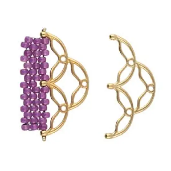 Sitanos III, 8/0 Bead End 24K Gold Plate, 2 pieces {3}