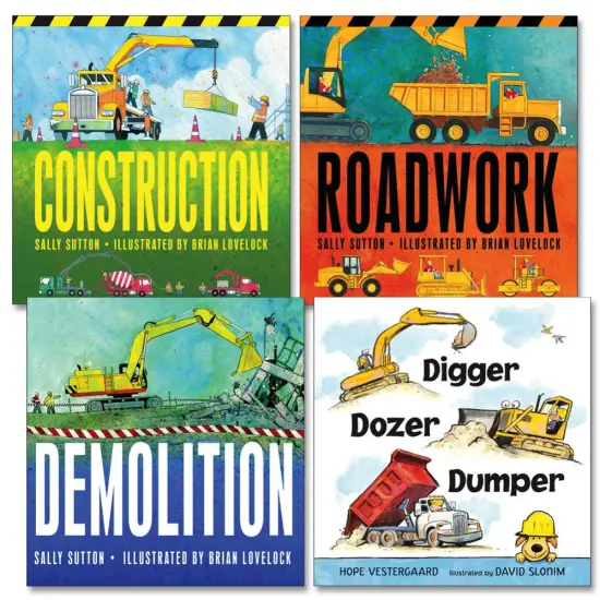 Kaplan Early Learning Company Dig, Dump, and Build Board Books - Set of 4 {1}