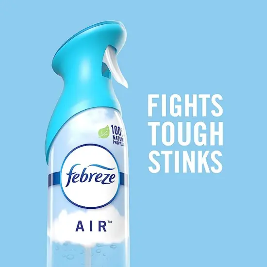 Febreze&reg; - Air Freshener Spray/Deodorizer Odor Fighter Spray For Strong Odors, Heavy Duty Crisp Clean Scent, 8.8 Oz (Pack of 3), Bathroom Air Refresher {6}