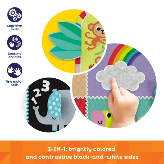 Kids Hits Educational Baby Two-sided play mat Toy My First Animals {3}