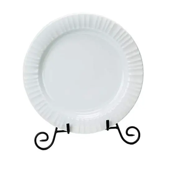 HUJI Sturdy Iron Display Stand Holder for Home Kitchen Decoration Platters, Pictures, Frames and Books. (1, 9") {3}