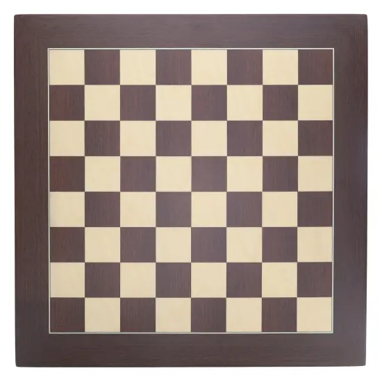 WE Games Deluxe Wenge and Sycamore Wooden Chess Board - 21.625 inches {1}