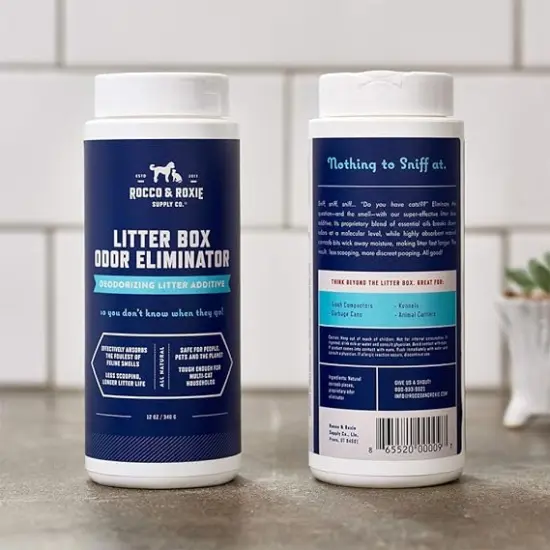 Rocco & Roxie&reg; - Litter Box Odor Eliminator, Best Natural Urine Deodorizer for Cat Litter Boxes Cats Smell Control, Odor Absorber, Safe for Kitty, 12 oz {2}