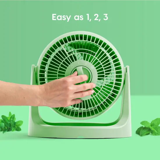 IRIS USA WOOZOO Circulator Fan, Table Air Circulator, Desk Fan, Fan for Bedroom, 3 Speeds, 360&deg; Adjustable {4}