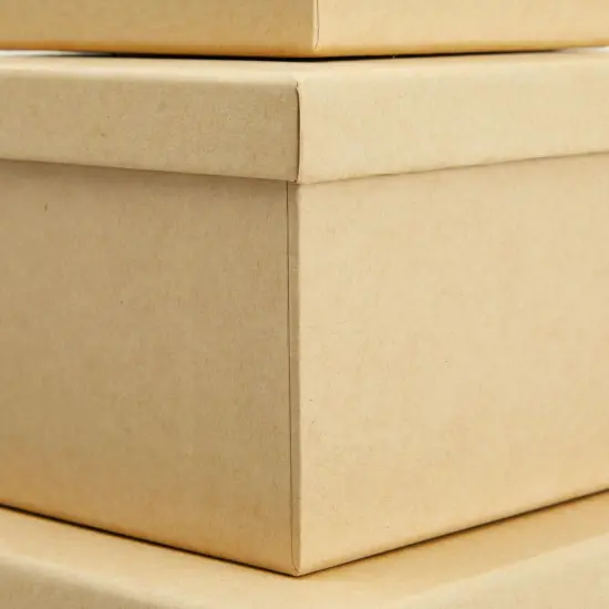 6 Pieces Decorative Nested Boxes with Lids, Assorted Sizes, Square Nesting Gift Box, Large to Small, Thick Paper Board, Stackable Gift Boxes for Presents, Wedding, Birthday, DIY {3}