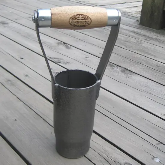 DeWit British Style Bulb Planter, Boron Steel and Ash Wood Handle, 10.5 inches long {3}