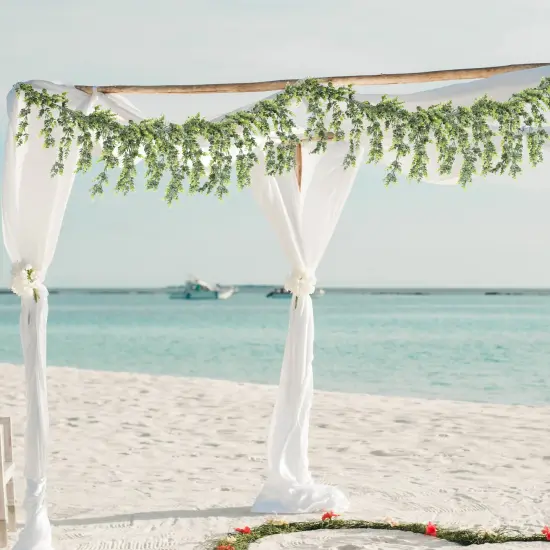 6-Foot Realistic Eucalyptus Garland - Lifelike Greenery with Natural Leaves, Perfect for Wedding Arches, Party Tablescapes & Home Decor - All-Season Botanical Accent, Floral Home by Artificial Flowers {5}