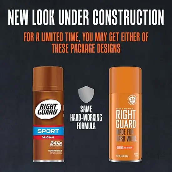 Right Guard&reg; - Sport Deodorant Spray | Anti-Stain Spray Deodorant For Men | Aluminum Free | 24-Hour Odor Control | Original Scent, 8.5 oz. (2 count) {2}