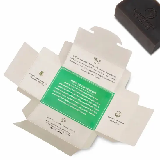 Pure Mitti Ayurvedic Bar Soap, All Natural Organic Handmade with Coconut Oil and Tulsi for Face and Body, Helps with Acne {3}