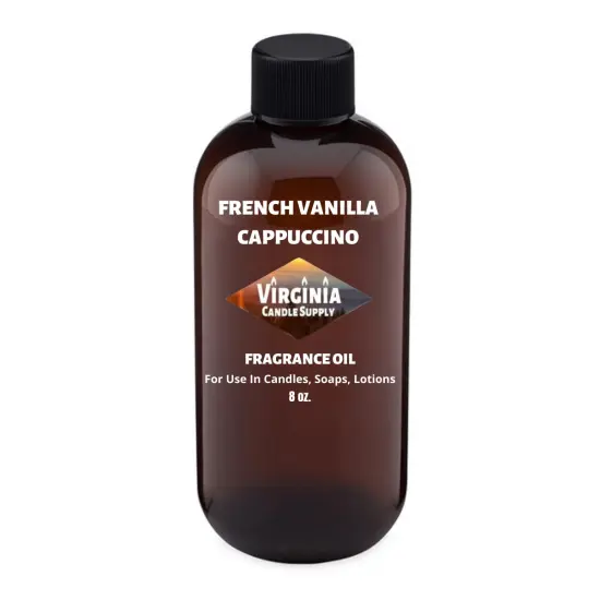 French Vanilla Cappuccino Fragrance Oil (Our Version of the Brand Name) (8 oz Bottle) for Candle Making, Soap Making, Tart Making, Room Sprays, Lotions, Car Fresheners, Slime, Bath Bombs, Warmers&hellip; {1}