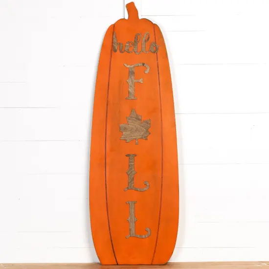 57" Tall Pumpkin Porch Sign {3}