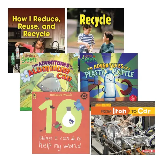 Kaplan Early Learning Company Reduce Reuse Recycle Books - Set of 6 Multicolored {1}