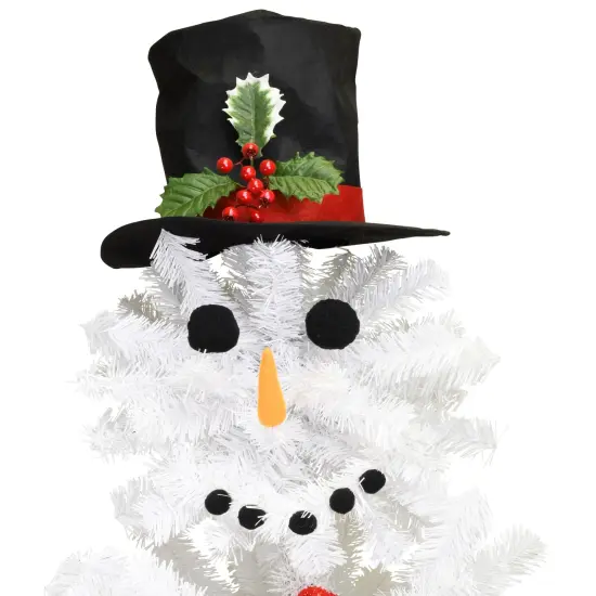 Tree Buddees Cute Snowman Christmas Tree - 5 Foot Tall - Accessories Included {5}