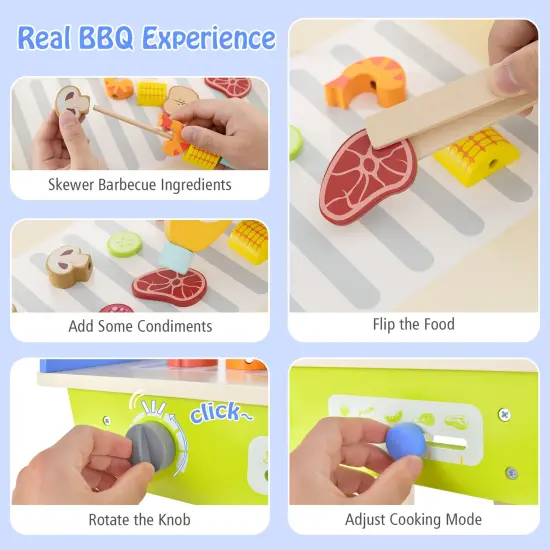 Kid's Pretend Barbecue Grill Play Set {6}