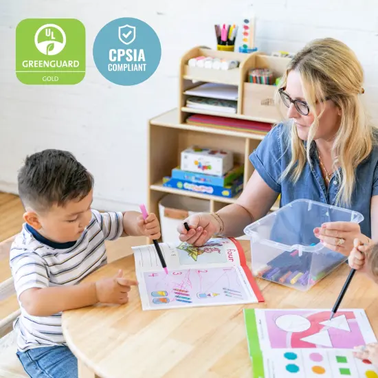 Scoop Front Storage Bins, Multipurpose Organization, 15-Pack Clear {6}