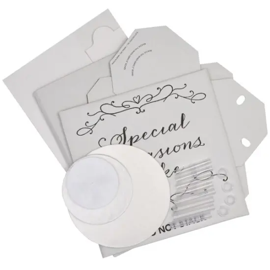 Separated 2-Tier Round 6" & 10" Cake Structure Set {1}