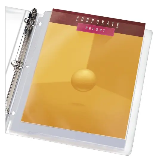 Clear Heavyweight Multi-Page Capacity Sheet Protectors, Holds 8-1/2" x 11" Sheets, Top Load, 25 Per Pack, 3 Packs {4}