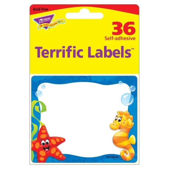 Sea Buddies&trade; Terrific Labels&trade;, 36 Per Pack, 6 Packs {2}