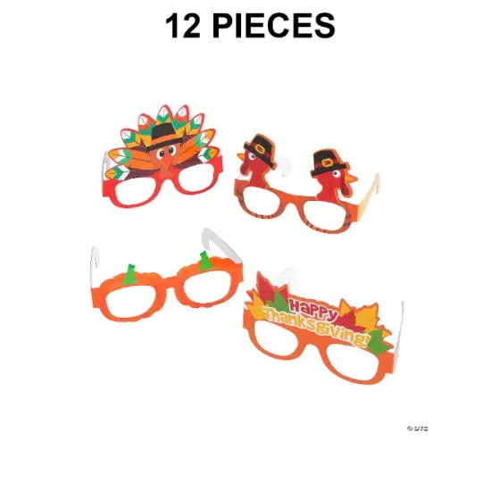 Thanksgiving Paper Glasses 12 Pieces {1}