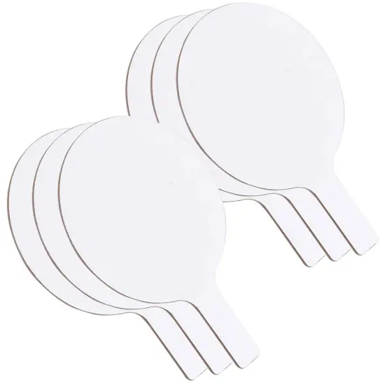 Oval Dry Erase Answer Paddles, 7" x 12", Pack of 6 {1}