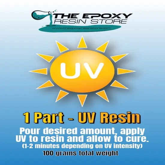 UV Cured Resin, no mixing, fast cure, one component, excellent for jewelry making and crafts {5}