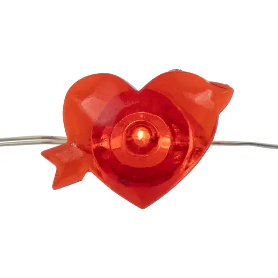 Northlight 20-Count Valentine's Day Heart and Arrow LED Fairy Lights, 6.25ft, Copper Wire Red {7}