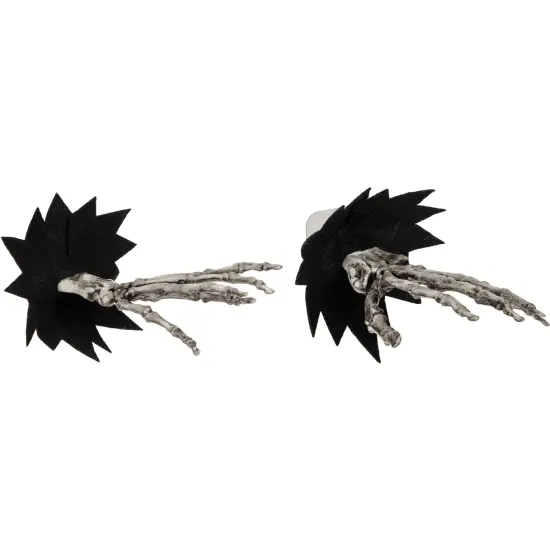 Northlight 7" Skeleton Hands Halloween Window Decoration Black {6}