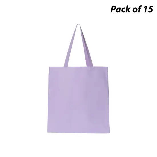 Q-Tees&reg; Promotional Tote Lavender {1}