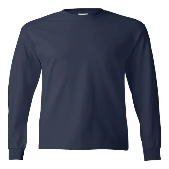 Hanes&reg; Authentic Classic Fit Crewneck Long Sleeve T-Shirt Deep royal {5}