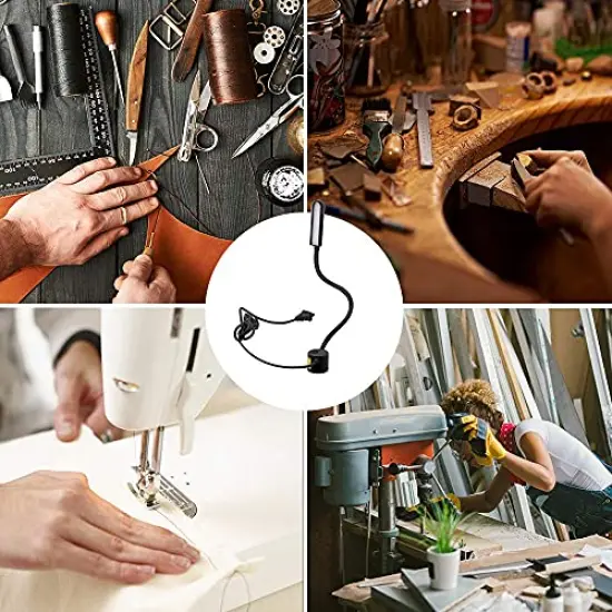 LED Sewing Machine Light,POWKER 30 LED Magnetic Mount Drill Press Light with Flexible Silone Coating Gooseneck for Sewing Machine, Drill Presses, Desks, Music Stands, Craft, Workbenches, Lathes Lamps {2}
