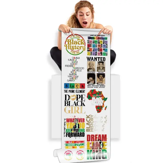 Celebrating Black History Month Direct-to-Film Gang Sheets 22x60 {1}