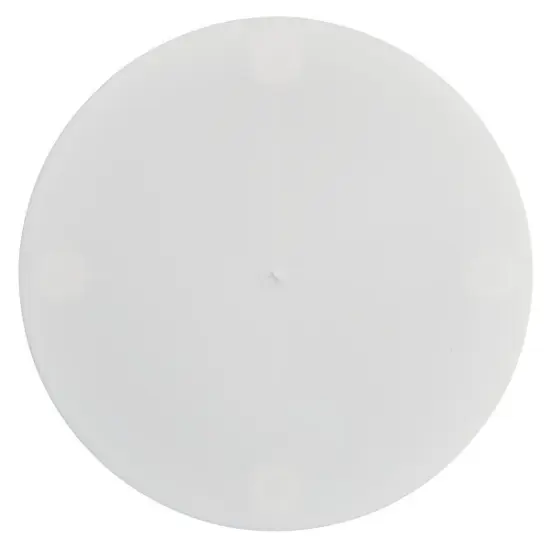 14" Round White Separator Plate {1}
