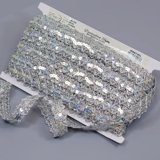 20 yards of Sheba Diamond Sequin Braid Trim | 20 yard cut Gold {4}