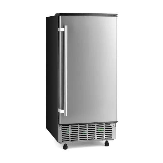 Free-Standing Built-in Undercounter Ice Maker-Silver {3}