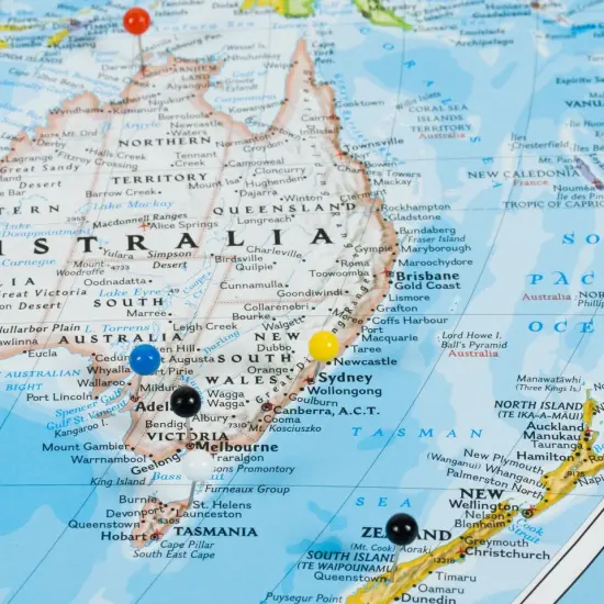 24 x 36 Frames Classic World Push Pin Travel Map {4}