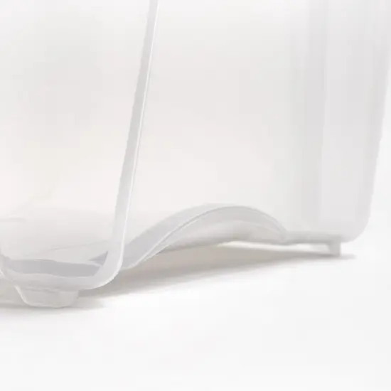 IRIS USA 40 Quart Stack & Pull Clear storage Box, Gray, 5 Pack {6}