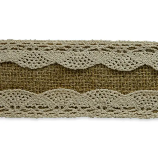 10 Yards of Aubrie Jute Lace Trim | 10 yard cut {1}