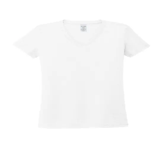 Allmade&reg; Women&rsquo;s Tri-Blend V-Neck Short Sleeve Tee Bright white {1}