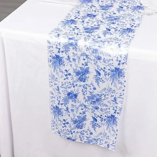 Floral Satin Table Runner {1}