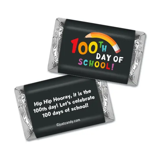 100th Day of School Candy Party Favors Hershey's Miniatures Chocolate {3}