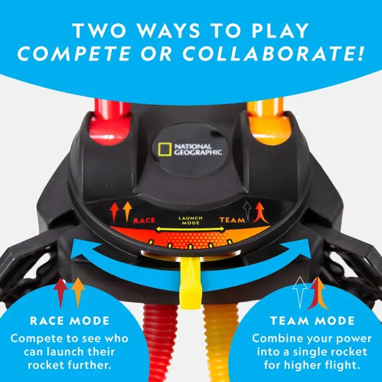 Air Rocket Toy - Stomp & Launch Dueling Air Rockets up to 100 Ft., Includes Launcher, 4 Foam-Tipped Rockets, Outdoor Kids Toys, Kids Science Kit, Rocket Launcher (Amazon Exclusive) {6}