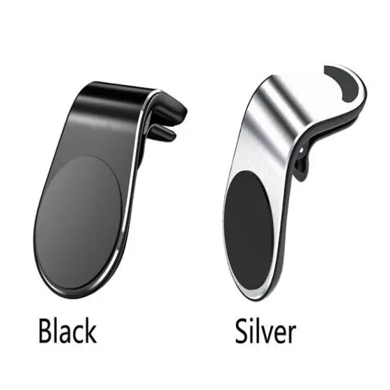 Kitcheniva Cell Phone Holder Car Magnetic Air Vent Stand 2 Pack 1 black & 1 silver {1}